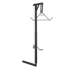 Truck Hitch Game Hoist, 300 lbs Load Capacity, Hunting Deer Hoist with 2-inch Receiver, 360-Degree Swivel Shaft & Adjustable Height