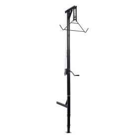 Truck Hitch Game Hoist, 400 lbs Load Capacity, Hunting Deer Hoist with 2-inch Receiver, 360-Degree Swivel Shaft & Adjustable Height