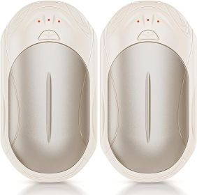 Rechargeable 2 Pack, AI Smart Chips Electric , 20Hrs Long Safe Heat, Portable Pocket Heater, Gifts for Christmas, Outdoor, Hunting, Golf (Color: Champagne)